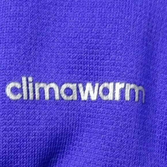 Adidas Purple Climawarm Hoodie w/ Pockets Small - Picture 6 of 6